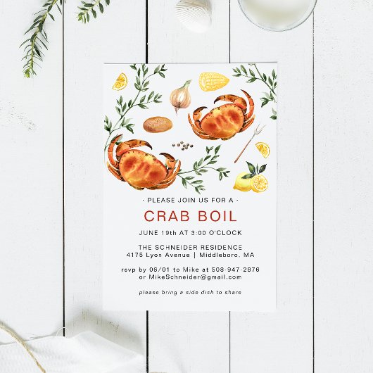 Summer Crab Boil | Lage boksenkorting Kaart