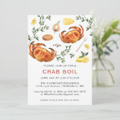 Summer Crab Boil | Lage boksenkorting Kaart (Staand voorkant)