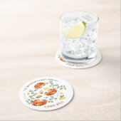 Summer Crab Boil | Lage boksenkorting    Ronde Kartonnen Onderzetter (Insitu)