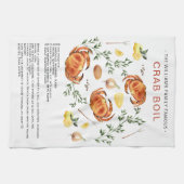 Summer Crab Boil | Recipe Heirloom Tea Towel Theedoek (Horizontaal)