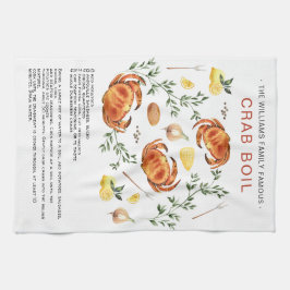 Summer Crab Boil | Recipe Heirloom Tea Towel Theedoek