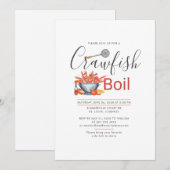 Summer Crawfish Boil Country Cookout Reunion Kaart (Voorkant / Achterkant)