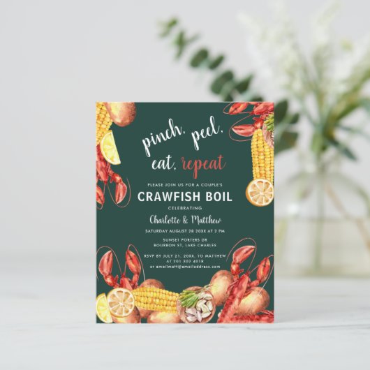 Summer Crawfish Boil Engagement Party (Staand voorkant)