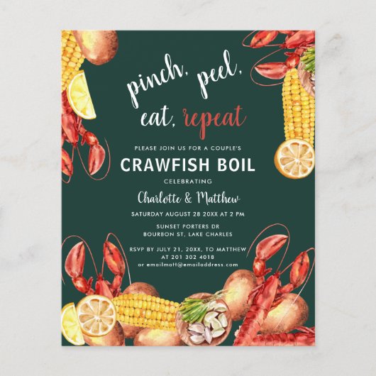 Summer Crawfish Boil Engagement Party (Voorkant)