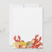 Summer Crawfish Boil Engagement Party Kaart (Achterkant)