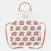 Summer Crawfish Boil Family Reunion Cookout Custom Schort (Voorkant)