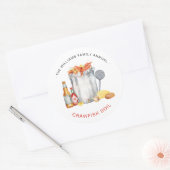 Summer Crawfish Boil | Lage boksenkorting Ronde Sticker (Envelop)