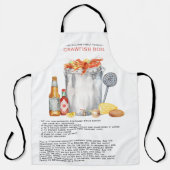 Summer Crawfish Boil | Recipe Heirloom Apron Schort (Voorkant)