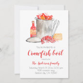 Summer crawfish boil-uitnodiging kaart (Voorkant)