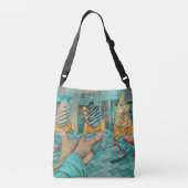 Summer Cream lovers Crossbody Tas (Achterkant)
