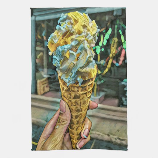 Summer Cream lovers Theedoek (Verticaal)