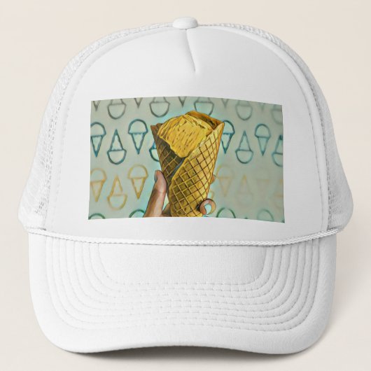 Summer Cream lovers Trucker Pet (Voorkant)