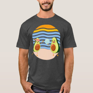 Summer Cute Avocado Lovers grappige retro Summer B T-shirt