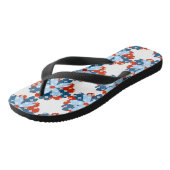 Summer Cute Patriotic Flowers Teenslippers (Schuin)