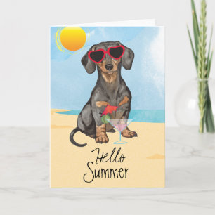 Summer Dachshund Kaart