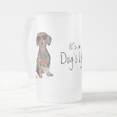 Summer Dachshund Matglas Bierpul (Voorkant links)
