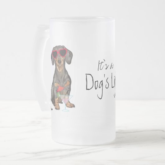 Summer Dachshund Matglas Bierpul (Voorkant links)