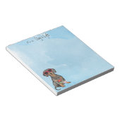 Summer Dachshund Notitieblok (Schuin)