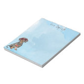 Summer Dachshund Notitieblok (Linkerzijde)