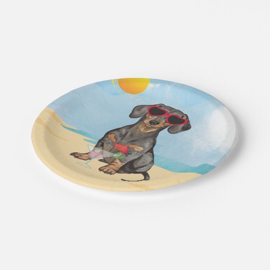Summer Dachshund Papieren Bordje (Gekanteld)