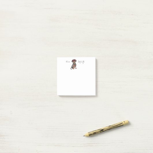 Summer Dachshund Post-it® Notes (Op bureau)
