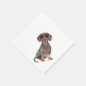Summer Dachshund Servet (Hoek)