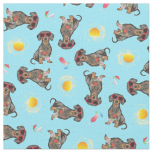 Summer Dachshund Stof