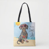 Summer Dachshund Tote Bag (Voorkant)
