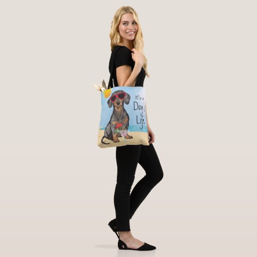 Summer Dachshund Tote Bag (Op model)