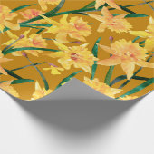 Summer Daffodil Pattern Cadeaupapier (Hoek)
