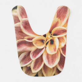 Summer Dahlia Flower (Floral Art) Baby Slabbetje