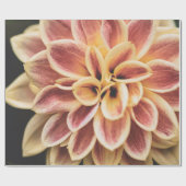 Summer Dahlia Flower (Floral Art) Cadeaupapier (Vlak)