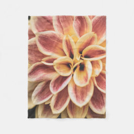 Summer Dahlia Flower (Floral Art) Fleece Deken