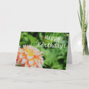  Summer Dahlia "Happy Birthday"-kaart Kaart