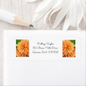 Summer Dahlia Return Address Label (Insitu)