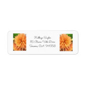 Summer Dahlia Return Address Label (Voorkant)
