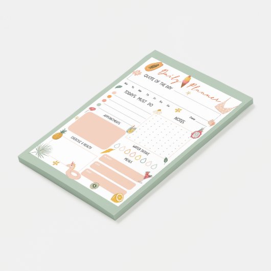 Summer Daily Planner Notepad  Post-it® Notes (Schuin)