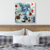 Summer Daisies Canvas Print (Insitu (Slaapkamer))