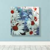 Summer Daisies Canvas Print (Insitu (Houten vloer))