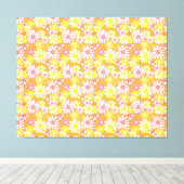 Summer Daisies Canvas Print (Insitu (Houten vloer))