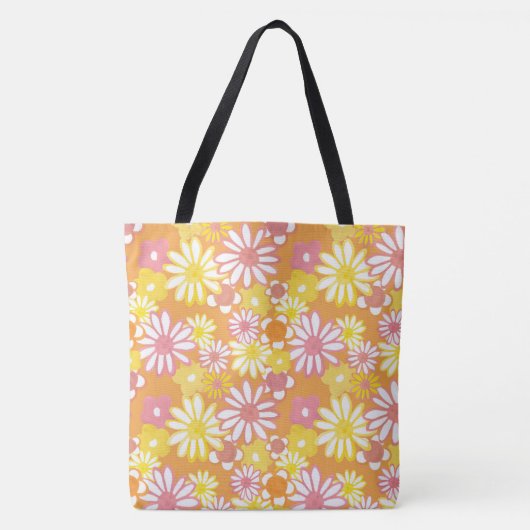 Summer Daisies Canvas tas (Voorkant)