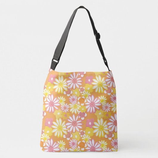 Summer Daisies Cross-Body Canvas tas (Achterkant)