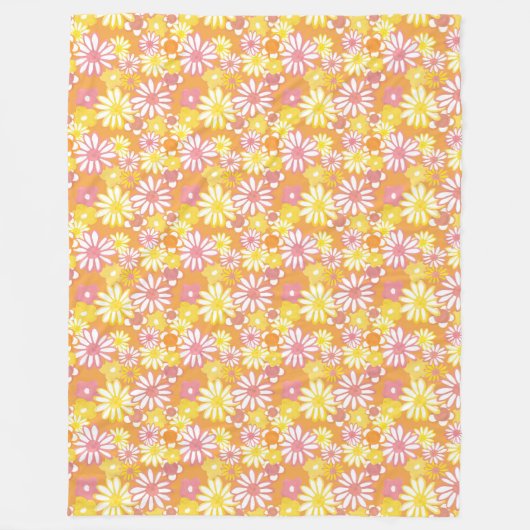 Summer Daisies Fleece Blanket (Voorkant)