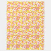 Summer Daisies Fleece Blanket Deken (Voorkant)
