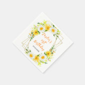 Summer Daisies Floral Birthday Servet (Hoek)