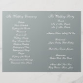 Summer Daisies Folded Wedding Programme (Achterkant)