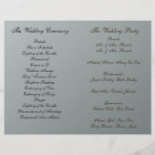 Summer Daisies Folded Wedding Programme (Achterkant)