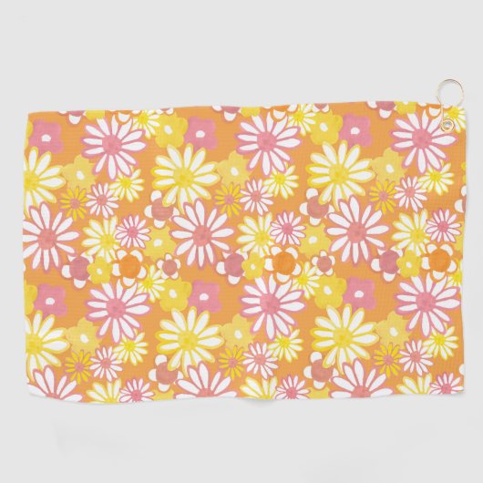 Summer Daisies Golf Towel Golfhanddoek (Horizontaal)