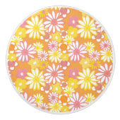 Summer Daisies Knob Keramische Knop (Voorkant)