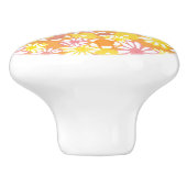Summer Daisies Knob Keramische Knop (Zijkant)
